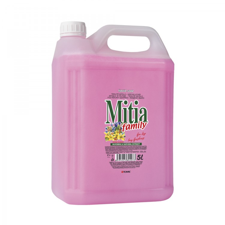 Mitia 5l tekuté mýdlo jablko | Toaletní mycí prostředky - Tekutá mýdla - Bez dávkovače Mitia 5l tekuté mýdlo jablko | Toaletní mycí prostředky - Tekutá mýdla - Bez dávkovače